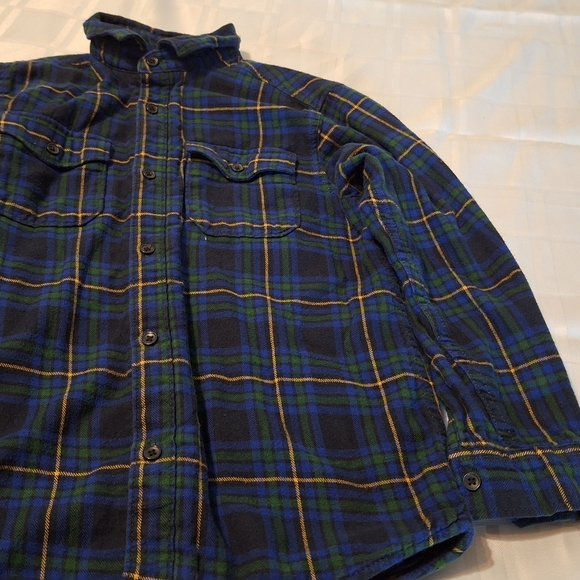 Next Blue and Green Plaid Kids Shirt - Picture 1 of 8
